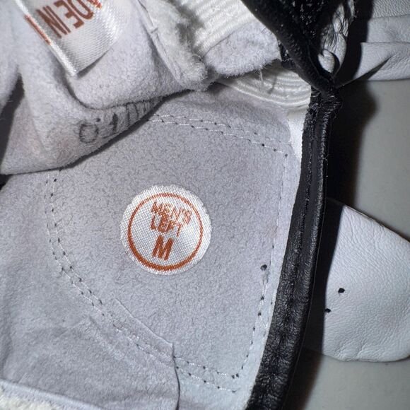 Backspin Golf Leather Glove Mens M Left Hand White Swing Grip Protection Sport - Picture 6 of 7